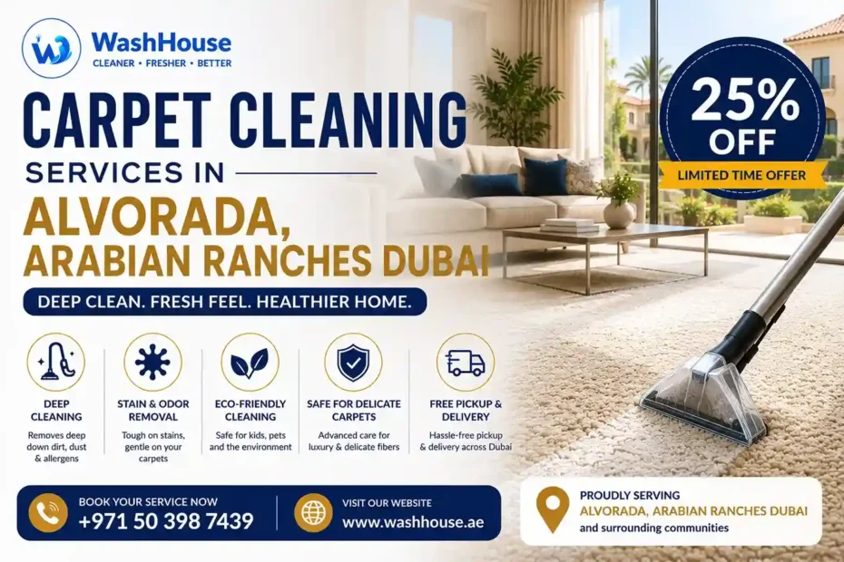 Carpet Cleaning Service in Alvorada, Arabian Ranches Dubai