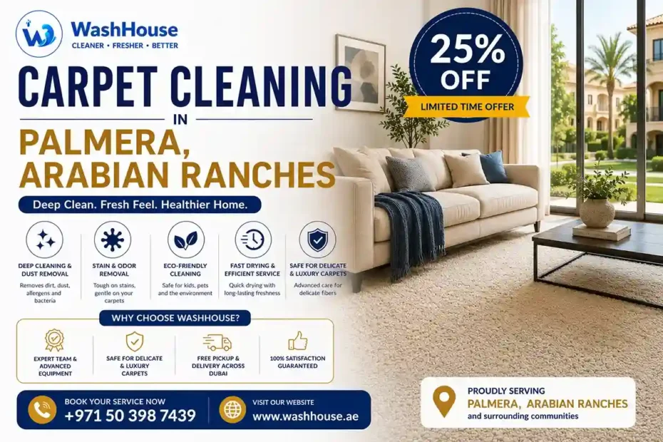 Carpet Cleaning in Palmera, Arabian Ranches