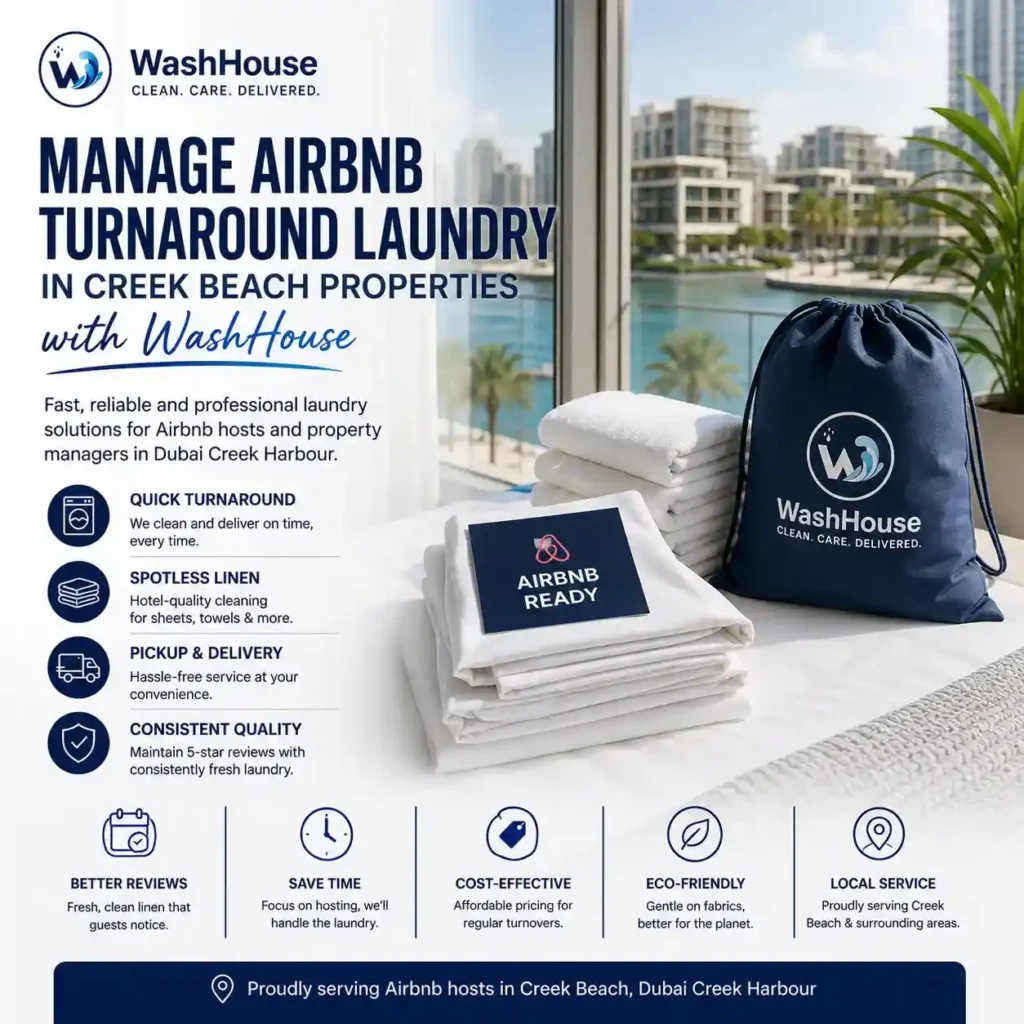 Manage Airbnb Turnaround Laundry in Creek Beach Properties