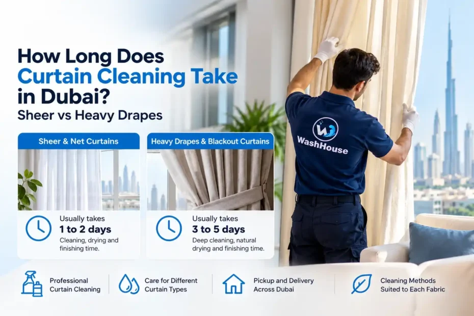 How Long Does Curtain Cleaning Take in Dubai Sheer vs Heavy Drapes